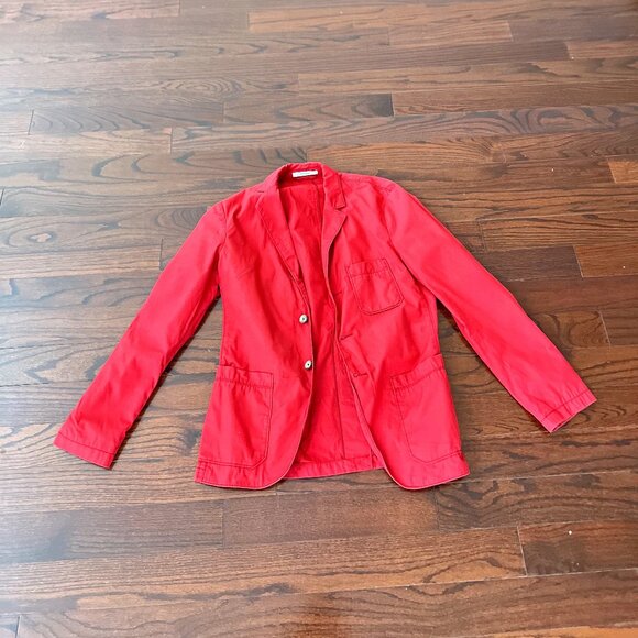 Stylish- Club Monaco Slim Fit Blazer in Red (Size 38) - Picture 1 of 3